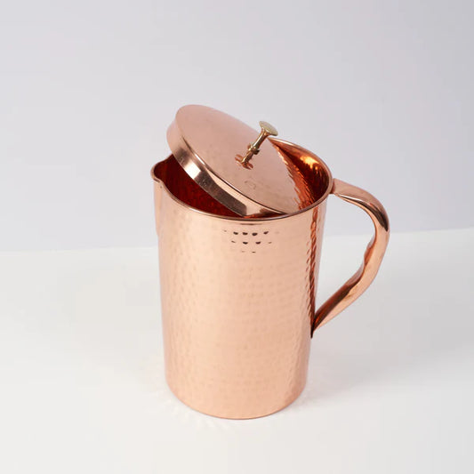 Pure Copper Jug - 2L Hammered Copper Jug - Purely Copper