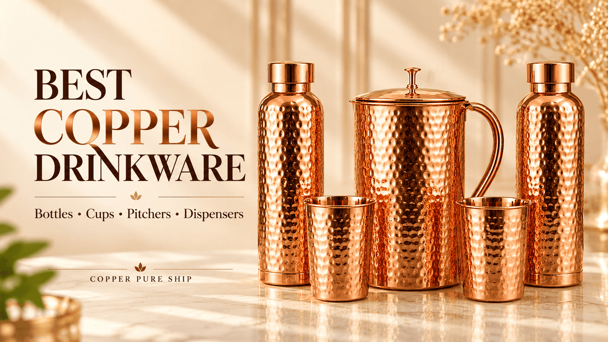 Best Copper Drinkware in the USA: Bottles, Cups, Pitchers & Dispensers - Copperpureship