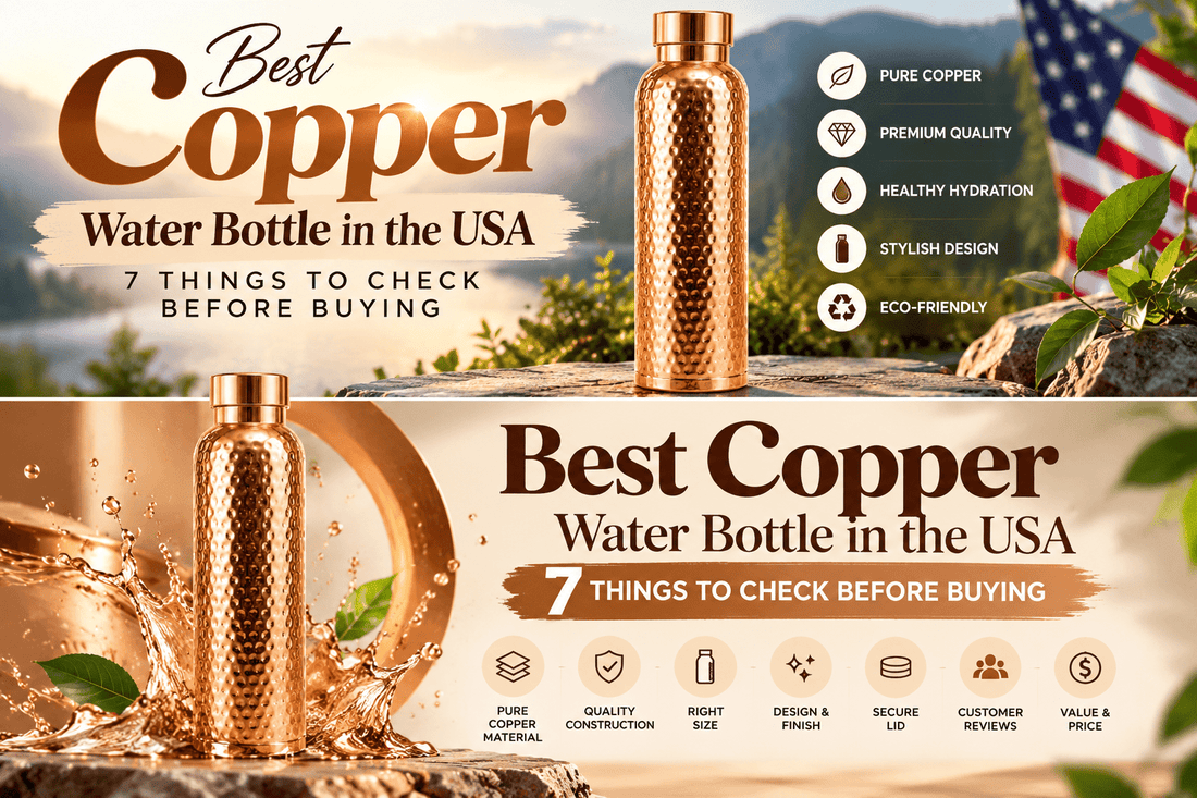 Best Copper Water Bottle in the USA: 7 Things to Check Before Buying - Copperpureship