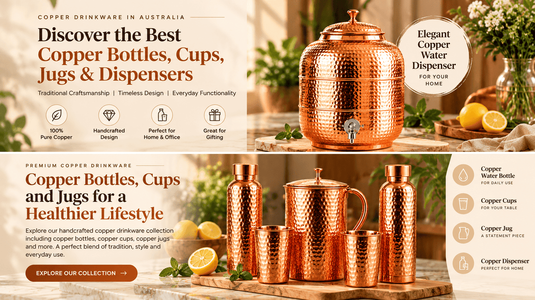 Copper Drinkware in Australia: Discover the Best Copper Bottles, Cups, Jugs & Dispensers - Copperpureship