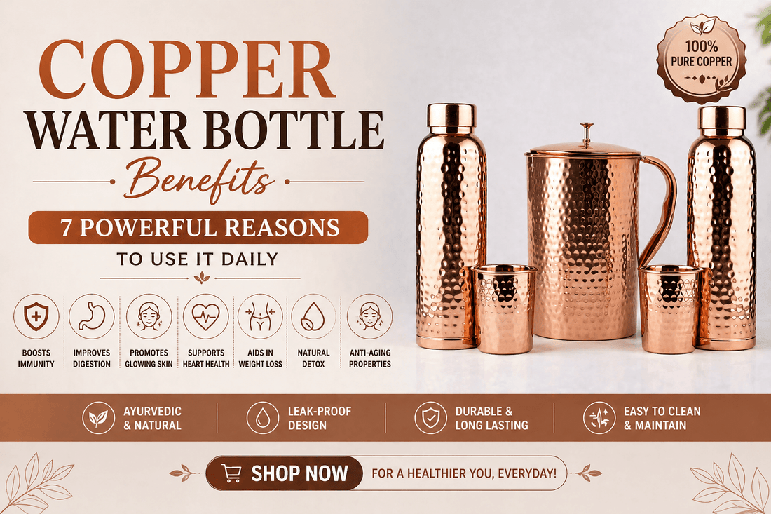 Copper Water Bottle Benefits: 7 Powerful Reasons to Use It Daily - Copperpureship