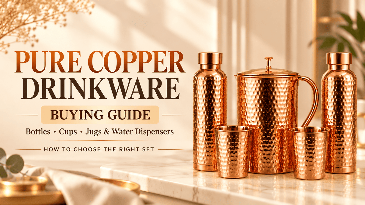 Pure Copper Drinkware Buying Guide: How to Choose the Best Copper Bottle, Cup, Jug & Water Dispenser in the USA - Copperpureship