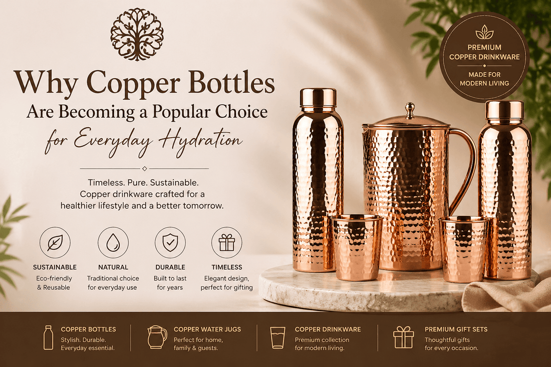 Why Copper Bottles Are Becoming a Popular Choice for Everyday Hydration - Copperpureship