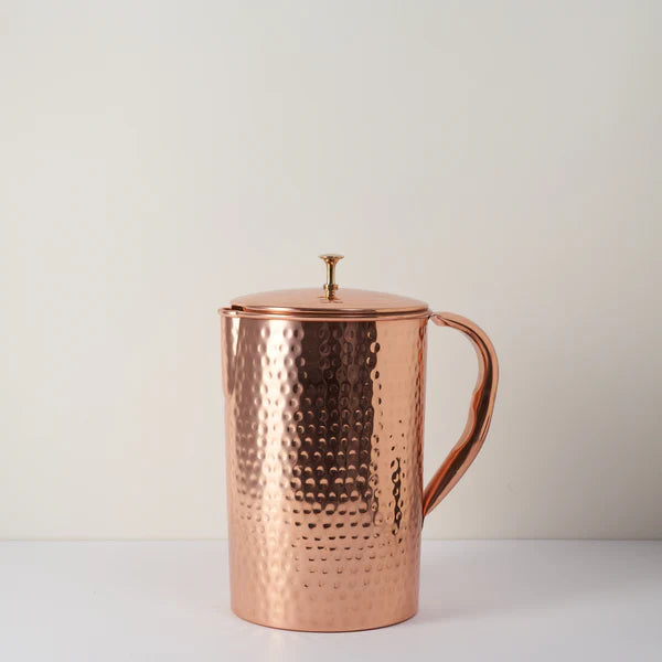 Pure Copper Jug - 2L Hammered Copper Jug - Purely Copper