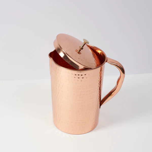 Pure Copper Jug - 2L Hammered Copper Jug - Purely Copper