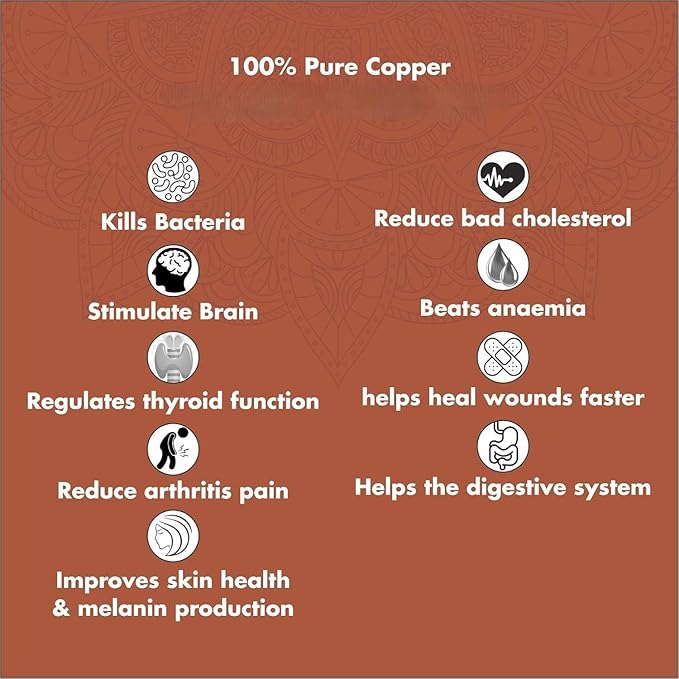 Premium Hand-Hammered 99.99% Pure Copper Water Dispenser – 5 Litres | CopperPureShip