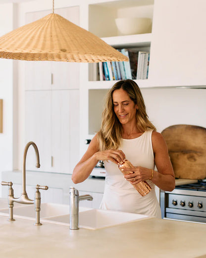 Hammered Pure Copper Water Bottle – 950ml | Handcrafted & Ayurvedic