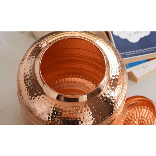 Pure Copper Hammered Water Dispenser | 5-Litres