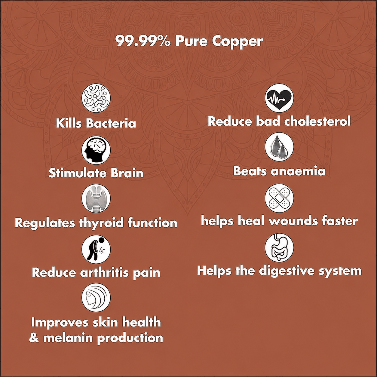 Premium Hand-Hammered 5 Liter 99.99% Pure Copper Water Dispenser with 4 Glasses – Luxury Drinking Set | CopperPureShip - Copperpureship